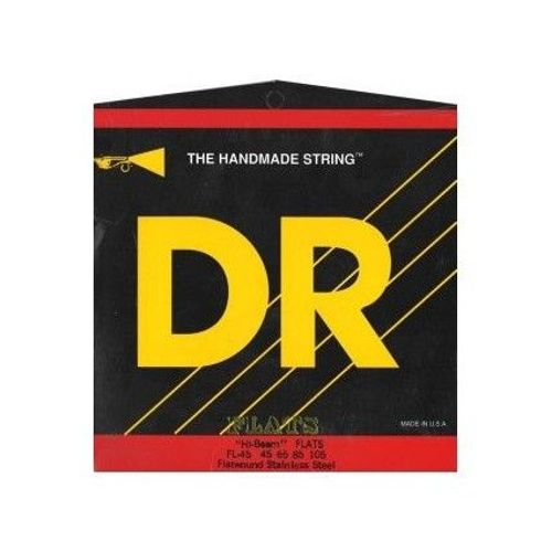 Jeu De Cordes Guitare Basse Filet Plat Dr Hi-Beam Flats Medium Fl45
