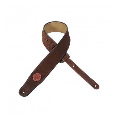 Levy's Mss3-Brn Standard Suede- Sangle Guitare Daim 6,3 Cm