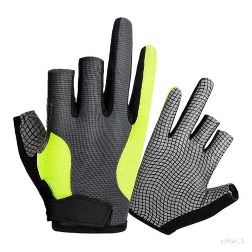 Gants De Protection Des Doigts À 3 Doigts Coupés, Pour Randonnée, Grisfluorescentvert