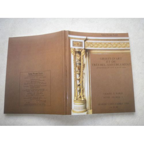 Objets D'art Et De Très Bel Ameublement Principalement Des 17e Et 18e Siècles. Vente À Paris. Hôtel George  5 