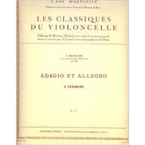 Adagio Et Allegro - Classiques Du Violoncelle N° 50
