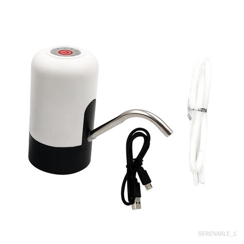 Pompe à eau, distributeur d'eau automatique, pompe à bouteille d'eau potable, lumières LED pour pichet de gallon, table d'eau, cuisine, bureau Blanc