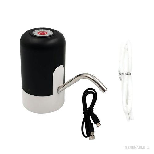 Pompe à eau, distributeur d'eau automatique, pompe à bouteille d'eau potable, lumières LED pour pichet de gallon, table d'eau, cuisine, Noir