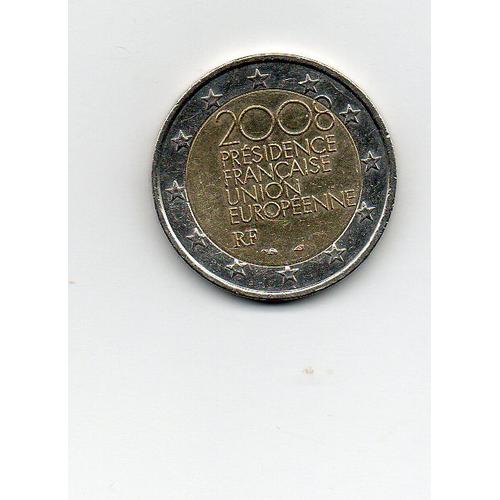 France 2 Euros 2008 Commémorative Présidence Française De L'union Européenne