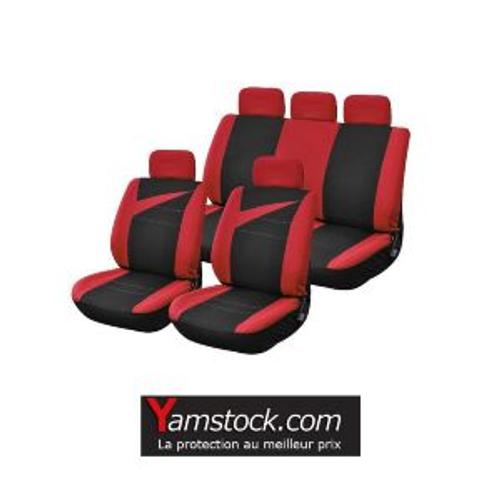 Housse Bolt 9 Pièces Polyester ? Stretch Rouge