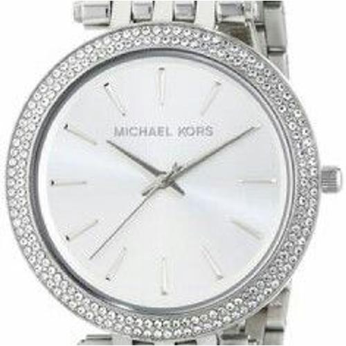 Michael Kors Femme Argent Acier Bracelet & Boitier Saphir Verre Montre Mk3190