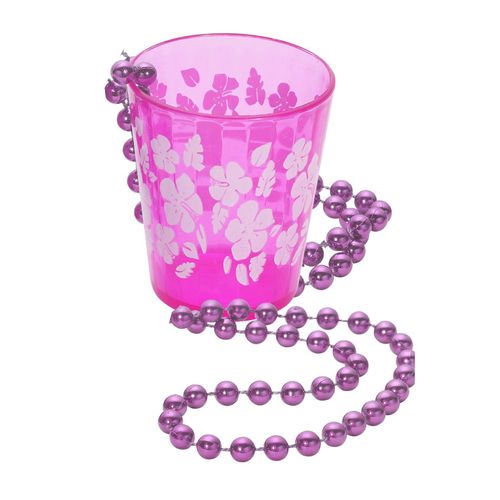 Collier Verre Rose Adulte - 80281 - Taille Unique - Port 0¿