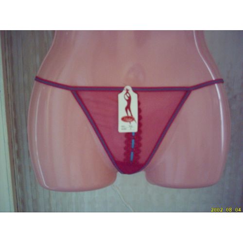 String Sexy Fuchsia & Bleu Turquoise, Taille : Unique.