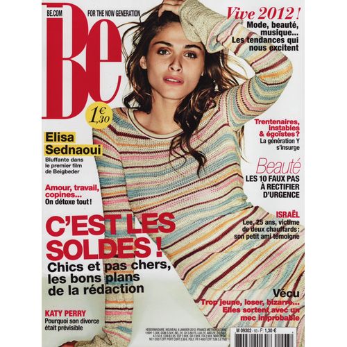 Be / 06-01-2012 N°93 : Elisa Sednaoui (4p) - Lady Gaga (2,5p) - Naomi Watts (2p) - Mila Kunis (2p)