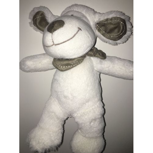 Doudou Mouton Blanc Gris Beige Tex Baby 25cm Peluche Bebe Naissance Mixte Jouet Éveil Ours Chien 