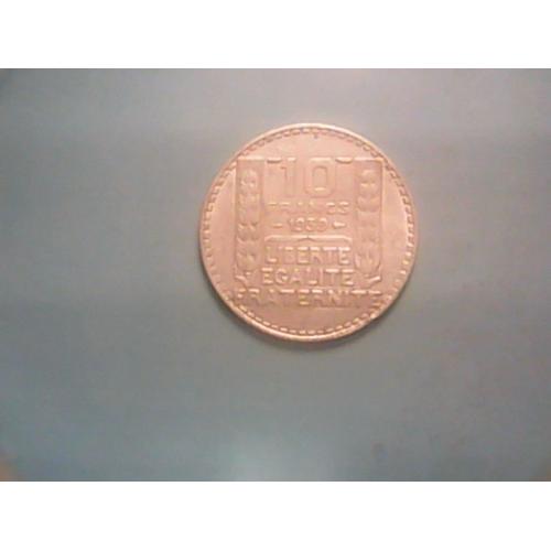 10 Francs Turin Argent 1939