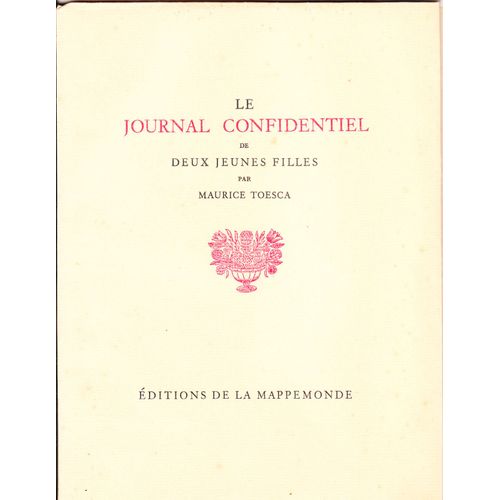 Le Journal Confidentiel De Deux Jeunes Filles