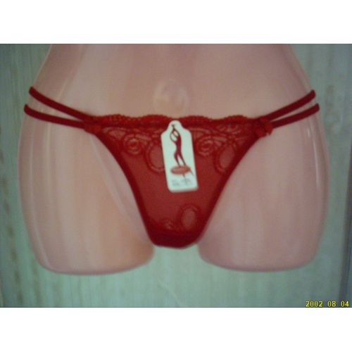 String Sexy Rouge, Taille : Unique.