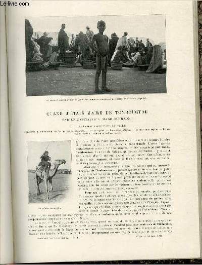 Le Tour Du Monde - Journal Des Voyages - Nouvelle Série- Livraisons N°34, 35 Et 36 - Quand J'étais Maire De Tombouctou Par Le Capitaine L.Marc-Schrader.