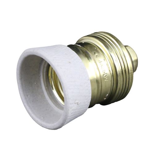 Douille E27 en laiton avec collerette porcelaine