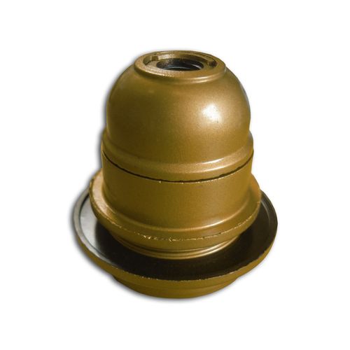 Douille E27 Thermoplastique simple bague Or