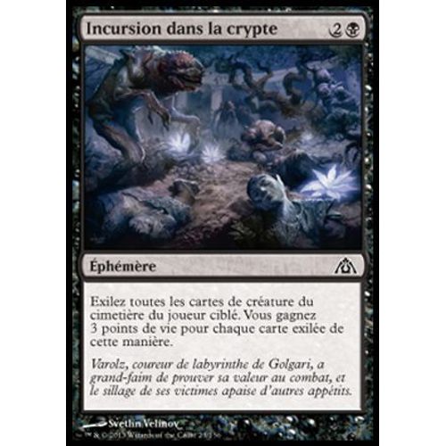 Incursion Dans La Crypte - Magic Mtg - Le Labyrinthe Du Dragon - C