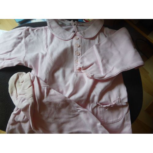 Pyjama 3 Suisses Coton 2 Ans Rose