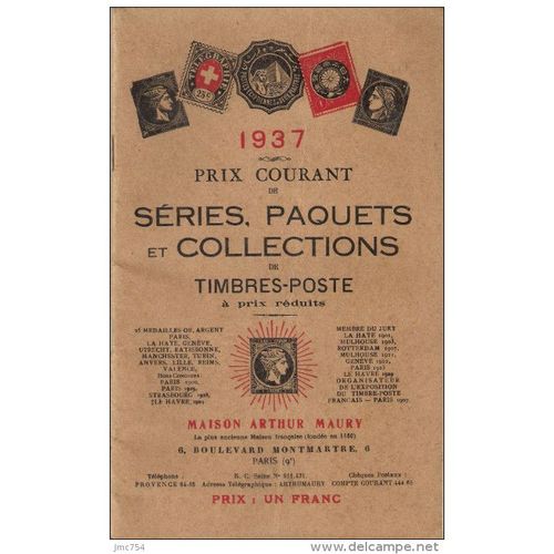 Prix Courant De Séries Paquets Et Collections De Timbres Poste