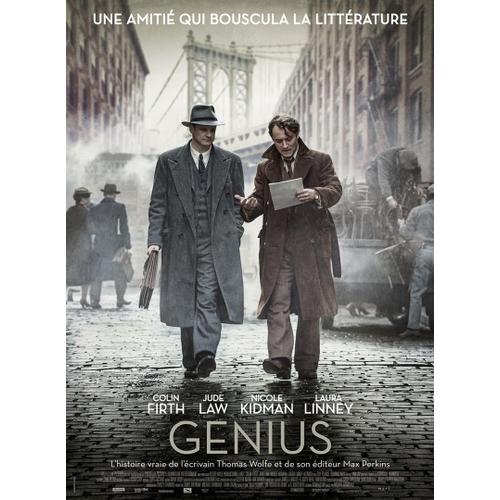 Genius - Véritable Affiche De Cinéma Pliée -Format 40x60 Cm - De Michael Grandage Avec Colin Firth, Jude Law, Nicole Kidman, Laura Linney, Guy Pearce, Dominic West, Vanessa Kirby - 2016