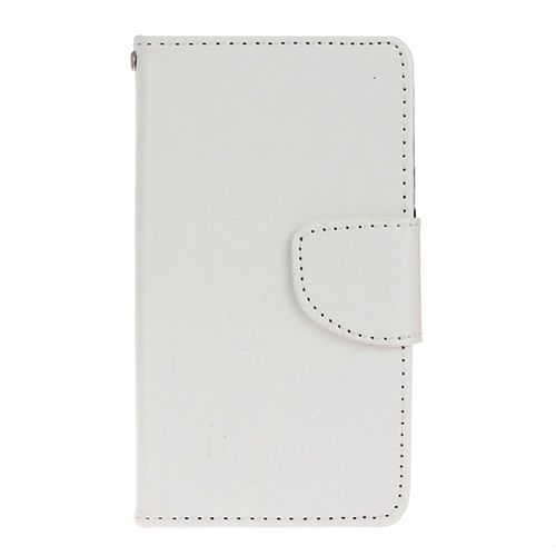 Etui Type Portefeuille Blanc Samsung Galaxy J1-2016 Avec Rabat Latéral Articulé