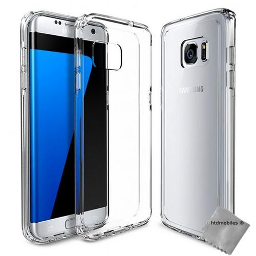 Housse Etui Coque Gel Samsung G935 Galaxy S7 Edge + Verre Trempe - Tpu Transparent