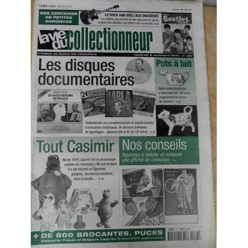 La Vie Du Collectionneur N°387 Numéro Spécial Disques Documentaires, Casimir, Pots A Lait