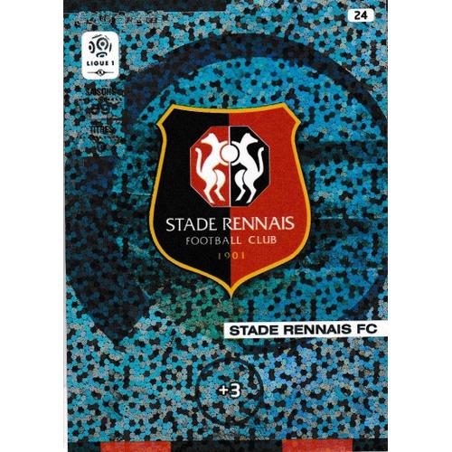 N° 24 - Carte Panini Adrenalyn Xl 2015 / 2016 - Rennes - Club Badge