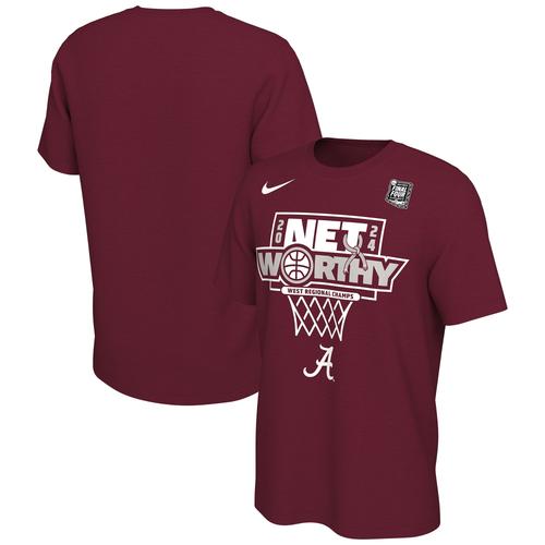 T-Shirt Unisexe Nike Crimson Alabama Crimson Tide 2024 Ncaa Tournoi De Basket-Ball Masculin March Madness Final Four Locker Room