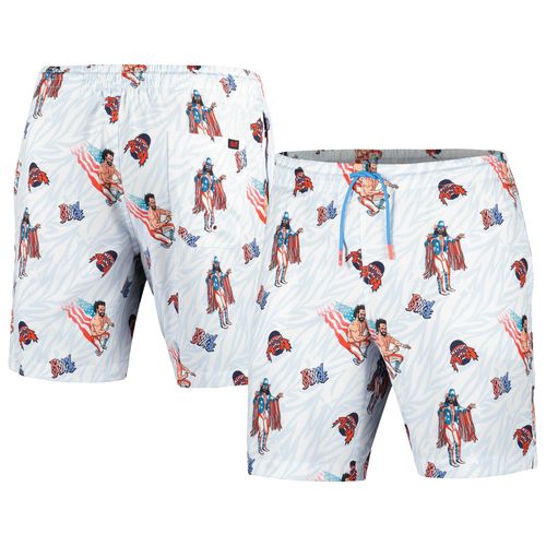 Short De Bain Hybride Rsvlts Blanc « Macho Man » Randy Savage Usa Pour Hommes