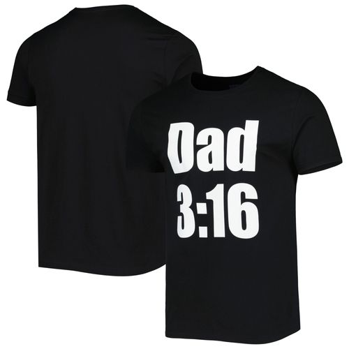 T-Shirt Noir « Stone Cold » Steve Austin Dad 3:16 Pour Hommes