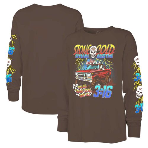 T-Shirt À Manches Longues Pour Hommes Ripple Junction Marron/Bleu "Stone Cold" Steve Austin Pickup Truck