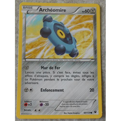 Pokémon - 60/124 - Archéomire - Xy - Impact Des Destins - Commune