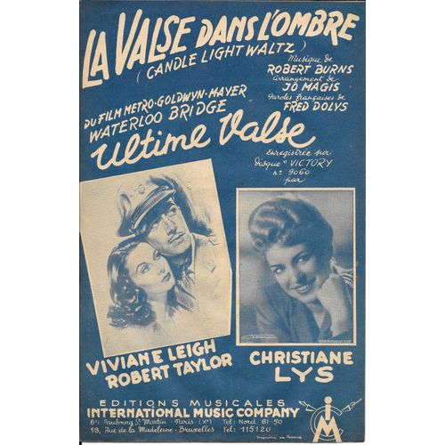 Ultime Valse - La Valse Dans L'ombre (Candle Light Waltz), Du Film "Waterloo Bridge"