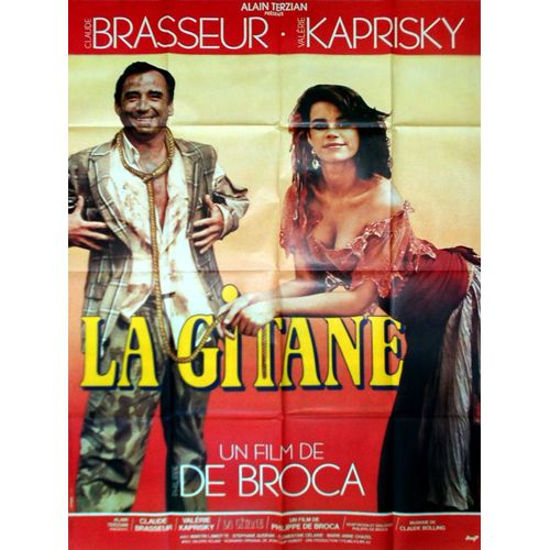 La Gitane - Véritable Affiche De Cinéma Pliée - Format 120x160 Cm - De Philippe De Broca Avec Valérie Kaprisky, Claude Brasseur, Martin Lamotte, Stéphane Audran - 1986