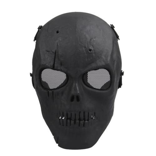 Paintball Complet Masque De Protection Facial Militaire Tactical Squelette Noir