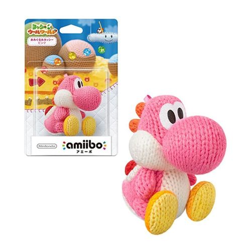 Amiibo Yoshi's Woolly World Figurine Nintendo, Yoshi De Laine Rose