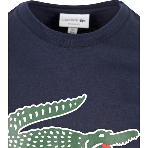 Lacoste T-Shirt Logo Marine Bleu Bleu Foncé Taille M