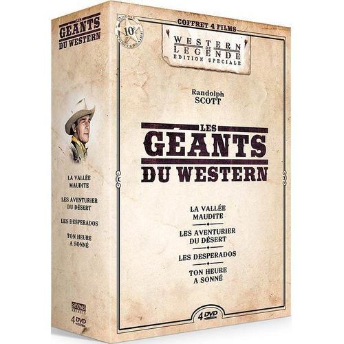 Randolph Scott : Les Géants Du Western - Coffret 4 Films : La Vallée Maudite + Les Aventuriers Du Désert + Les Desperados + Ton Heure A Sonné - Pack