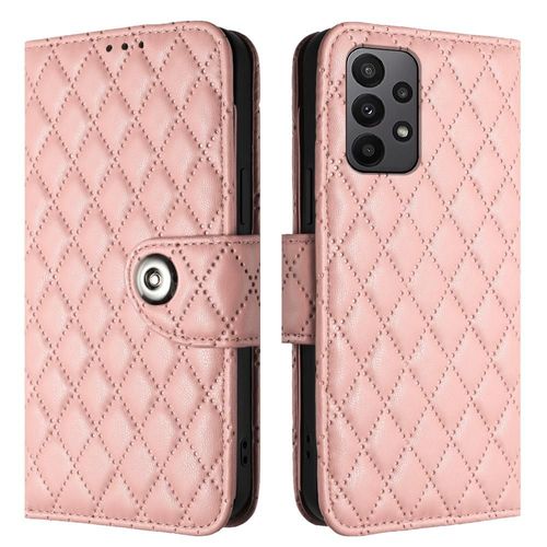 Étui Pour Samsung Galaxy A52s 5g Titulaire De La Carte Protection Élégante Antichoc Portefeuille Couverture Bande De Poignet - Orange