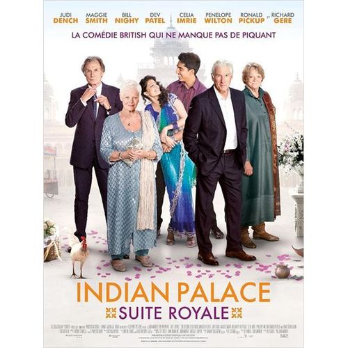 Indian Palace - Suite Royale - Véritable Affiche De Cinéma Pliée - Format 40x60 Cm - De John Madden Avec Dev Patel, Maggie Smith, Judi Dench, David Strathairn, Bill Nighy, Celia Imrie -2015