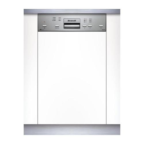 Brandt VS1010X - Lave-vaisselle - intégrable - Niche - largeur : 45 cm - profondeur : 58 cm - hauteur : 82 cm - acier inoxydable