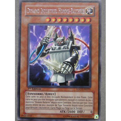 Yu-Gi-Oh - Dynamo Industriel Homme-Batterie - Lodt-Fr031 - Rare