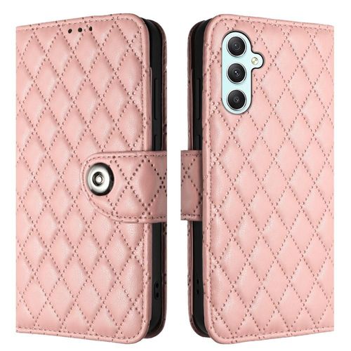 Étui Pour Samsung Galaxy A24 4g Protection Élégante Antichoc Titulaire De La Carte Bande De Poignet Portefeuille Couverture - Orange