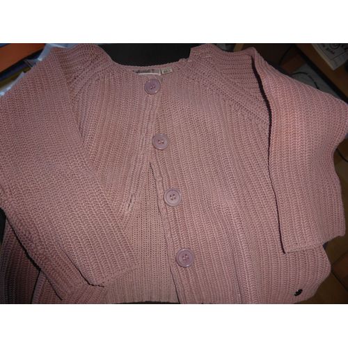 Gilet Okaïdi . Coton 4 Ans Rose 
