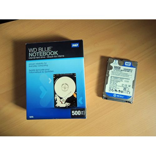 WD Blue Mobile WD5000BPVT Disque dur interne 2,5" SATA II 5400 tours/min 500Go
