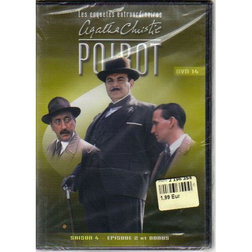 Dvd Les Enquêtes Extraordinaires D'agatha Christie Poirot Dvd 14 Saison 4