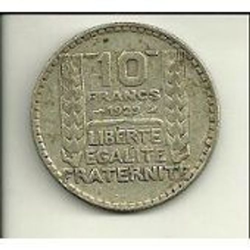 10 Francs Argent Turin 1929