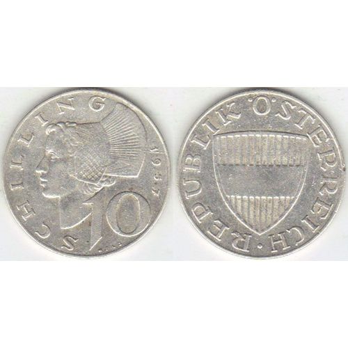 10 Schilling Argent Autriche 1957