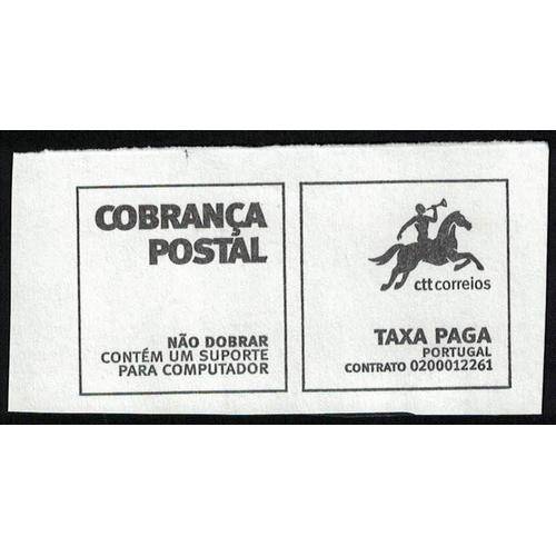 Portugal Fragment Taxe Payée Taxa Paga Contrat 0200012261 Ne Pas Plier Support Informatique